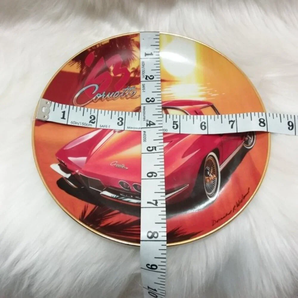 1963 Corvette Porcelain Plate by Donald R. Wieland